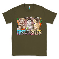 Army Green east hustler Classic Tee - RacoonDesign