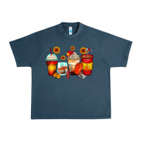 Midnight Navy firefighter coffee cups Urban Heavy Tee - Zillion Design Studio
