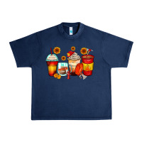 Navy firefighter coffee cups Urban Heavy Tee - Zillion Design Studio