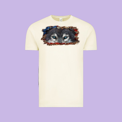 Wolf Eyes American Flag Vintage Tee Designed By Ranaportraitstore