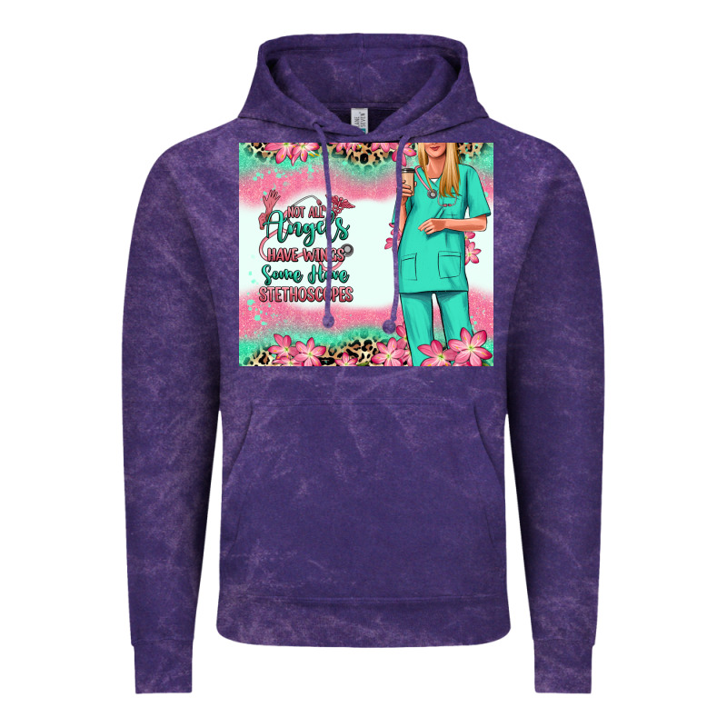 Not All Angels Have Wings Blonde Nurse Vintage Hoodie by RanaPortraitStore | Teevron
