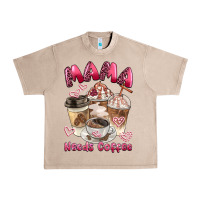 French Oak mama needs coffee Urban Heavy Tee - BarkalooDesign