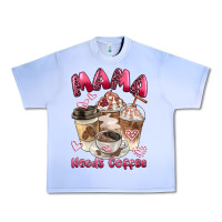 Grape Ice mama needs coffee Urban Heavy Tee - BarkalooDesign