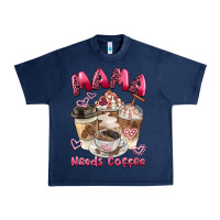 Navy mama needs coffee Urban Heavy Tee - BarkalooDesign