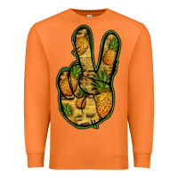 Carrot Pineapple Peace Sign Premium Sweatshirt - Jasminsmagicworld