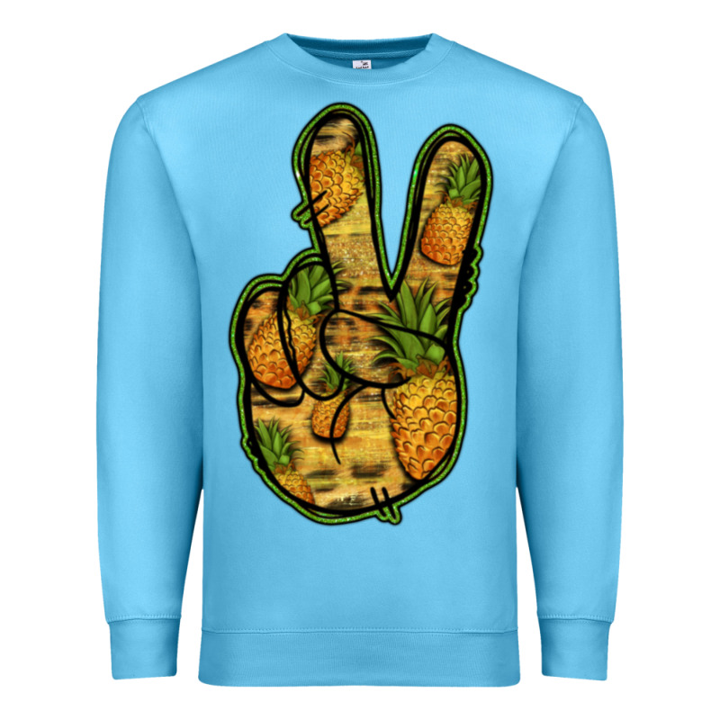 Pineapple Peace Sign Premium Sweatshirt by Jasminsmagicworld | Teevron