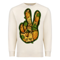 Sandshell Pineapple Peace Sign Premium Sweatshirt - Jasminsmagicworld