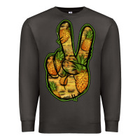 Smoke Pineapple Peace Sign Premium Sweatshirt - Jasminsmagicworld
