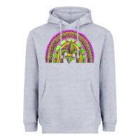 Heather Grey mardi gras rainbow Heavyweight Hoodie - Jasminsmagicworld