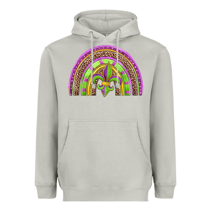 Mardi Gras Rainbow Heavyweight Hoodie by Jasminsmagicworld | Teevron