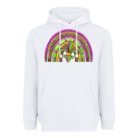White mardi gras rainbow Heavyweight Hoodie - Jasminsmagicworld