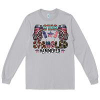 Moon Dust star spangled hammered Long Sleeve Tee - CowhideDigitalArt