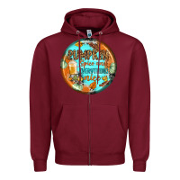 Burgundy pumpkin spice and everythink nice earrings Zipper Hoodie - BundleAndBundleShop