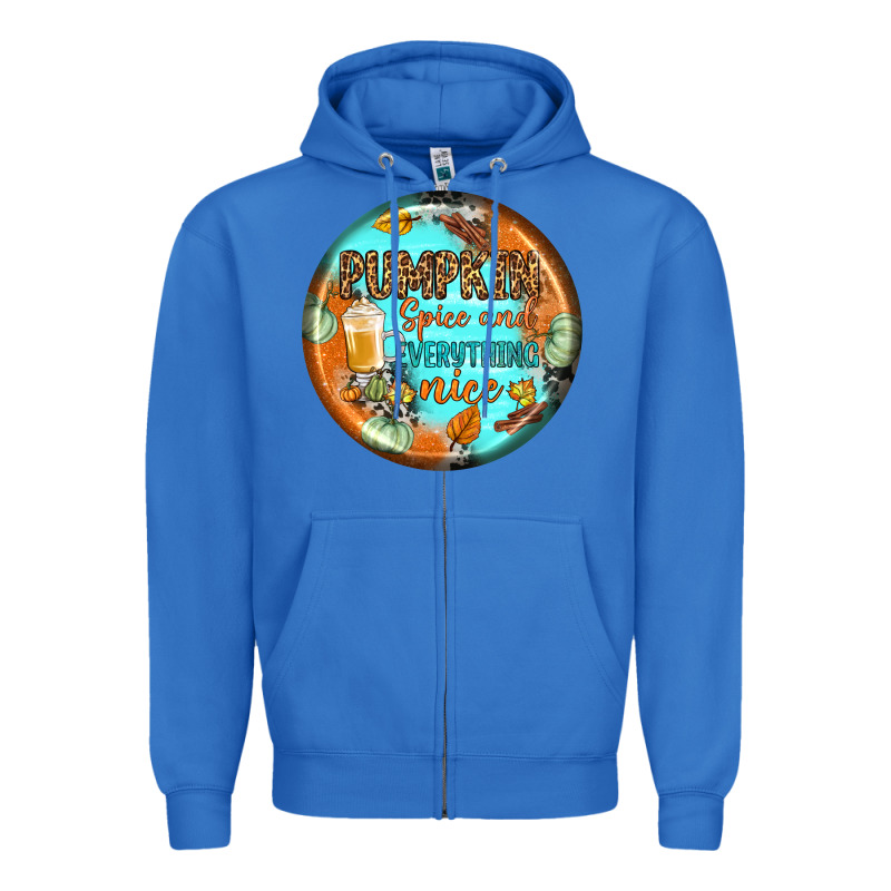 Pumpkin Spice And Everythink Nice Earrings Zipper Hoodie by BundleAndBundleShop | Teevron