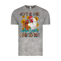 Cloud Rock just a girl who loves chickens Vintage Tee - Zillion Design Studio