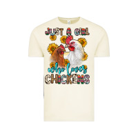 Vintage Arctic just a girl who loves chickens Vintage Tee - Zillion Design Studio