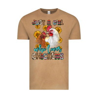 Vintage Camel just a girl who loves chickens Vintage Tee - Zillion Design Studio