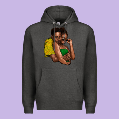 Black Couple Premium Hoodie Designed By Nancycooperartshop