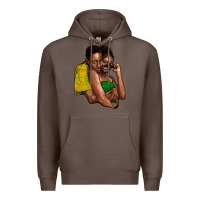 Coffee black couple Premium Hoodie - NancyCooperArtShop
