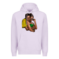 Lilac black couple Premium Hoodie - NancyCooperArtShop