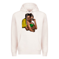 Pale Pink black couple Premium Hoodie - NancyCooperArtShop