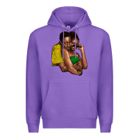 Purple black couple Premium Hoodie - NancyCooperArtShop