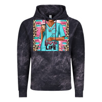 Cloud Black nurse life afro woman Vintage Hoodie - RanaPortraitStore