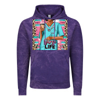 Cloud Purple nurse life afro woman Vintage Hoodie - RanaPortraitStore