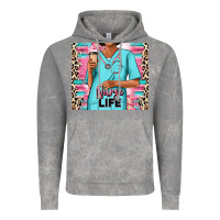 Cloud Rock nurse life afro woman Vintage Hoodie - RanaPortraitStore