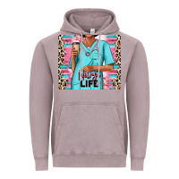 Vintage Zinc nurse life afro woman Vintage Hoodie - RanaPortraitStore