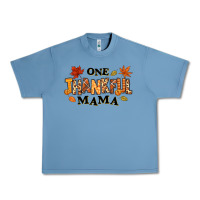 Pebble Blue one thankful mama Urban Heavy Tee - texasbilliewilder