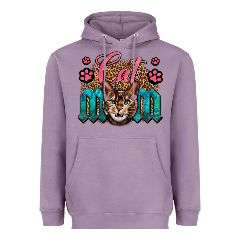 Western Cat Mom Heavyweight Hoodie by LillyAllenDesigns | Teevron