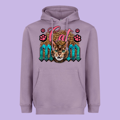 Western Cat Mom Heavyweight Hoodie Designed By Lillyallendesigns