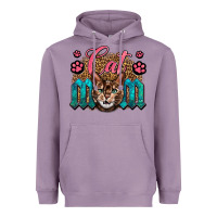 Lavender Western Cat Mom Heavyweight Hoodie - LillyAllenDesigns