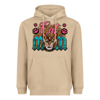 Mushroom Western Cat Mom Heavyweight Hoodie - LillyAllenDesigns