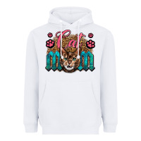 White Western Cat Mom Heavyweight Hoodie - LillyAllenDesigns