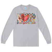 Moon Dust peace love 100 days of school Long Sleeve Tee - RacoonDesign