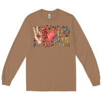 Peace Love 100 Days Of School Long Sleeve Tee | Teevron
