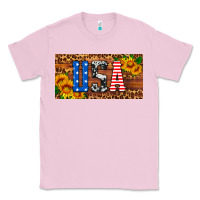 Bubblegum Pink usa sunflowers license plate Classic Tee - HRA Design Shop