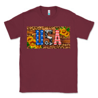 Burgundy usa sunflowers license plate Classic Tee - HRA Design Shop