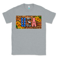 Heather Grey usa sunflowers license plate Classic Tee - HRA Design Shop