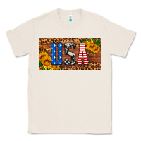 Natural usa sunflowers license plate Classic Tee - HRA Design Shop