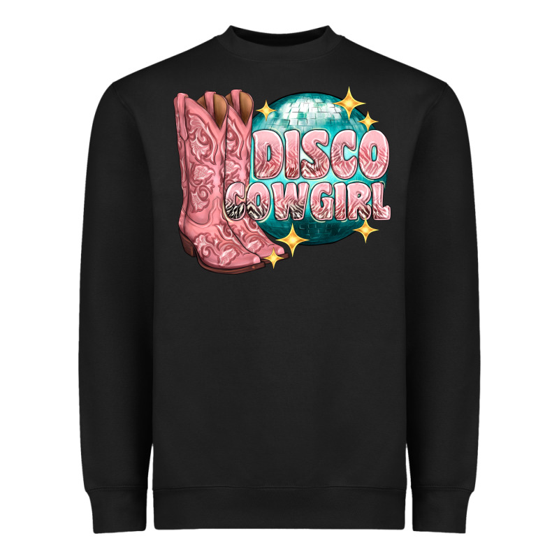 Western Disco Cowgirl Heavyweight Sweatshirt by texasbilliewilder | Teevron