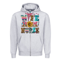 Heather Grey wife mom nurse Zipper Hoodie - AdoDesignShop