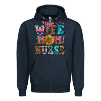 Navy wife mom nurse Zipper Hoodie - AdoDesignShop