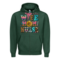 Sports Green wife mom nurse Zipper Hoodie - AdoDesignShop