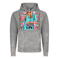 Cloud Rock nurse life blonde woman Vintage Hoodie - RanaPortraitStore