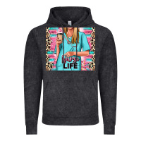 Vintage Black nurse life blonde woman Vintage Hoodie - RanaPortraitStore