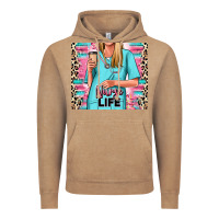 Vintage Coffee nurse life blonde woman Vintage Hoodie - RanaPortraitStore