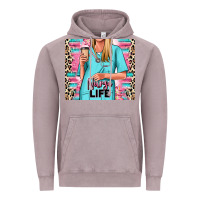 Vintage Zinc nurse life blonde woman Vintage Hoodie - RanaPortraitStore